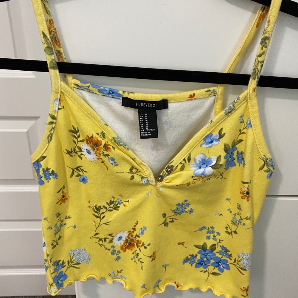 Forever 21 Floral Crop Top